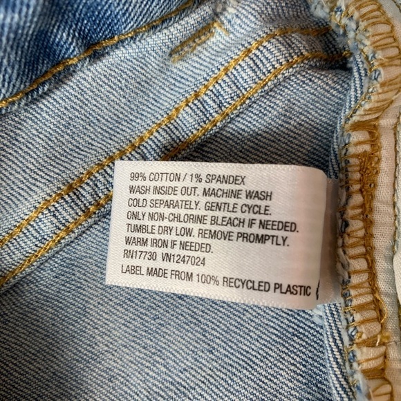 Wild Fable Distressed Denim Skirt Women's Size 00 - Picture 6 of 6